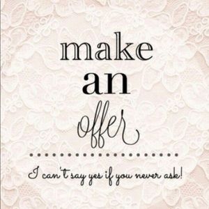 I ❤️ offers. See something you like, make an offer